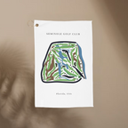 Seminole Golf Club Golf Course Prints, Florida | Golf Course Print Towels | Golf Course Microfiber