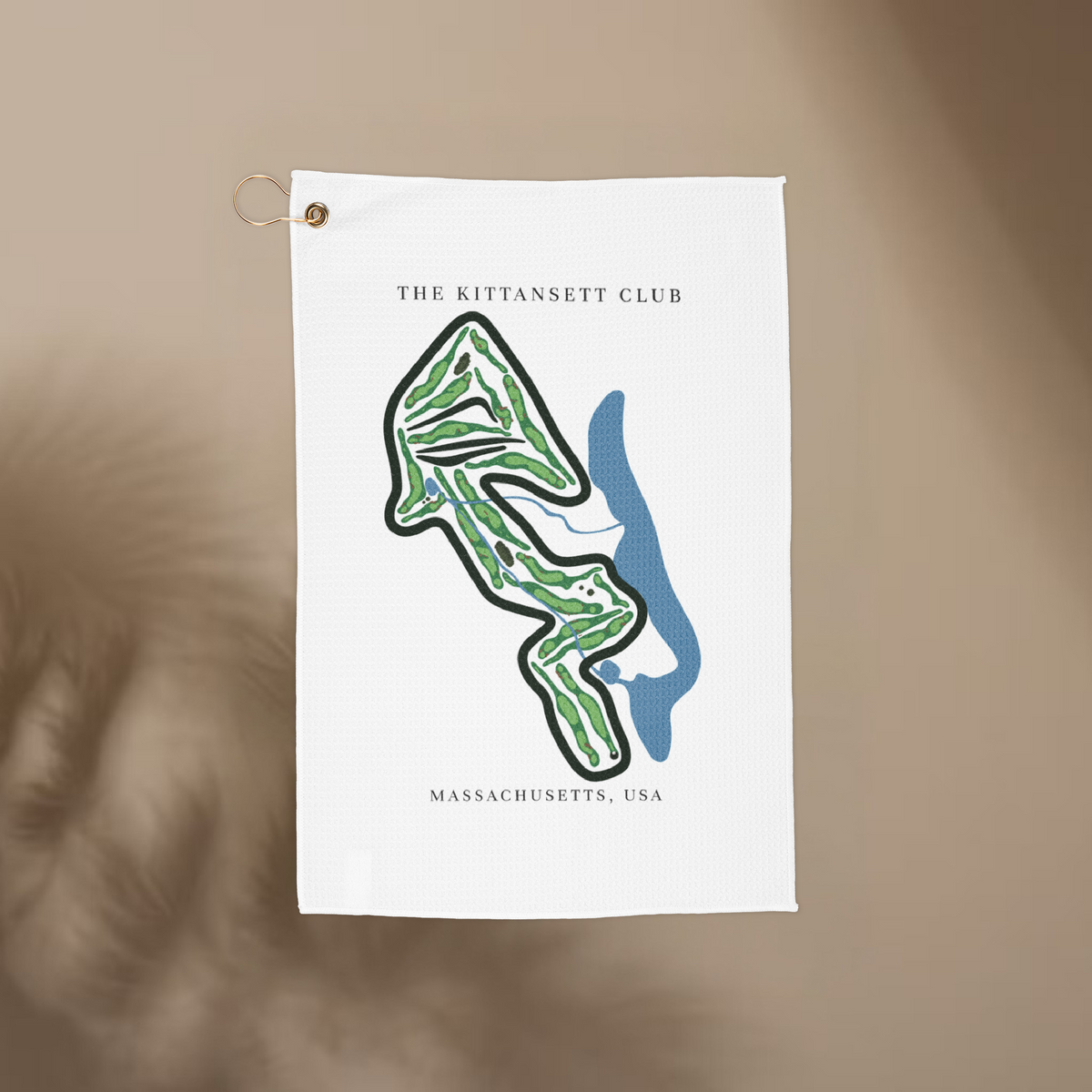 The Kittansett Club, Golf Course Towel, Massachusetts | Golf Course Print Towels