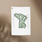 Raven’s Claw Golf Club Towel, Pottstown Pennsylvania | Microfiber Course Map Towel