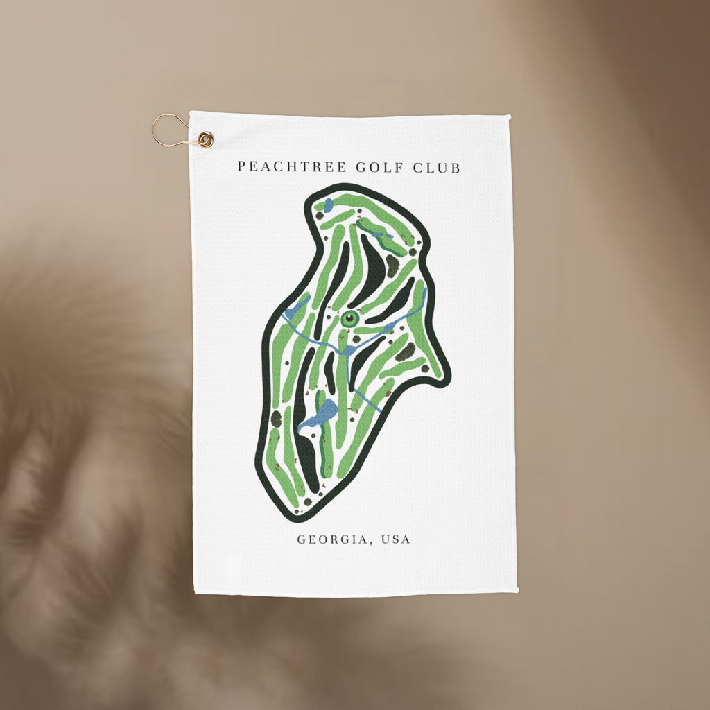 Peachtree Golf Club, Georgia | Golf Course Print Towels | Golf Course Microfiber