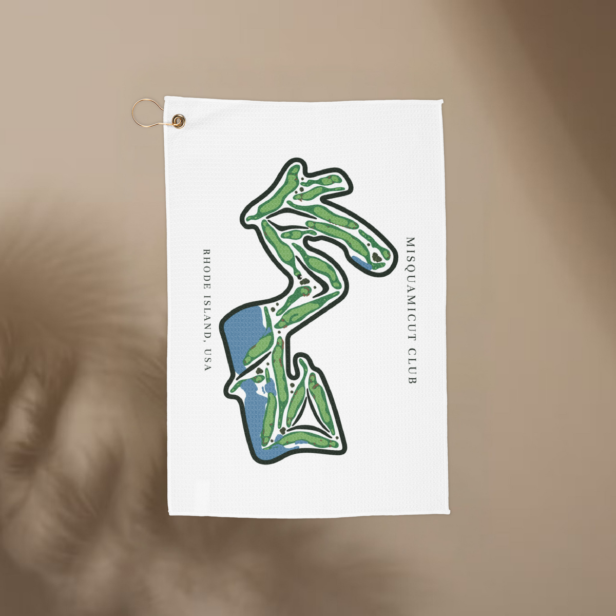 Misquamicut Club, Golf Course Towel, Rhode Island | Golf Course Print Towels