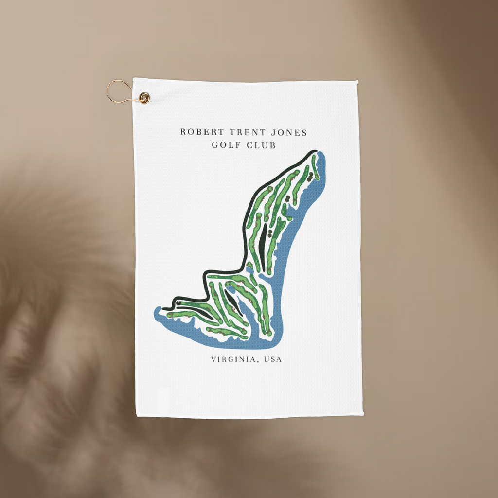 Robert Trent Jones Golf Club, Golf Course Towel, Virginia | Golf Course Print Towels