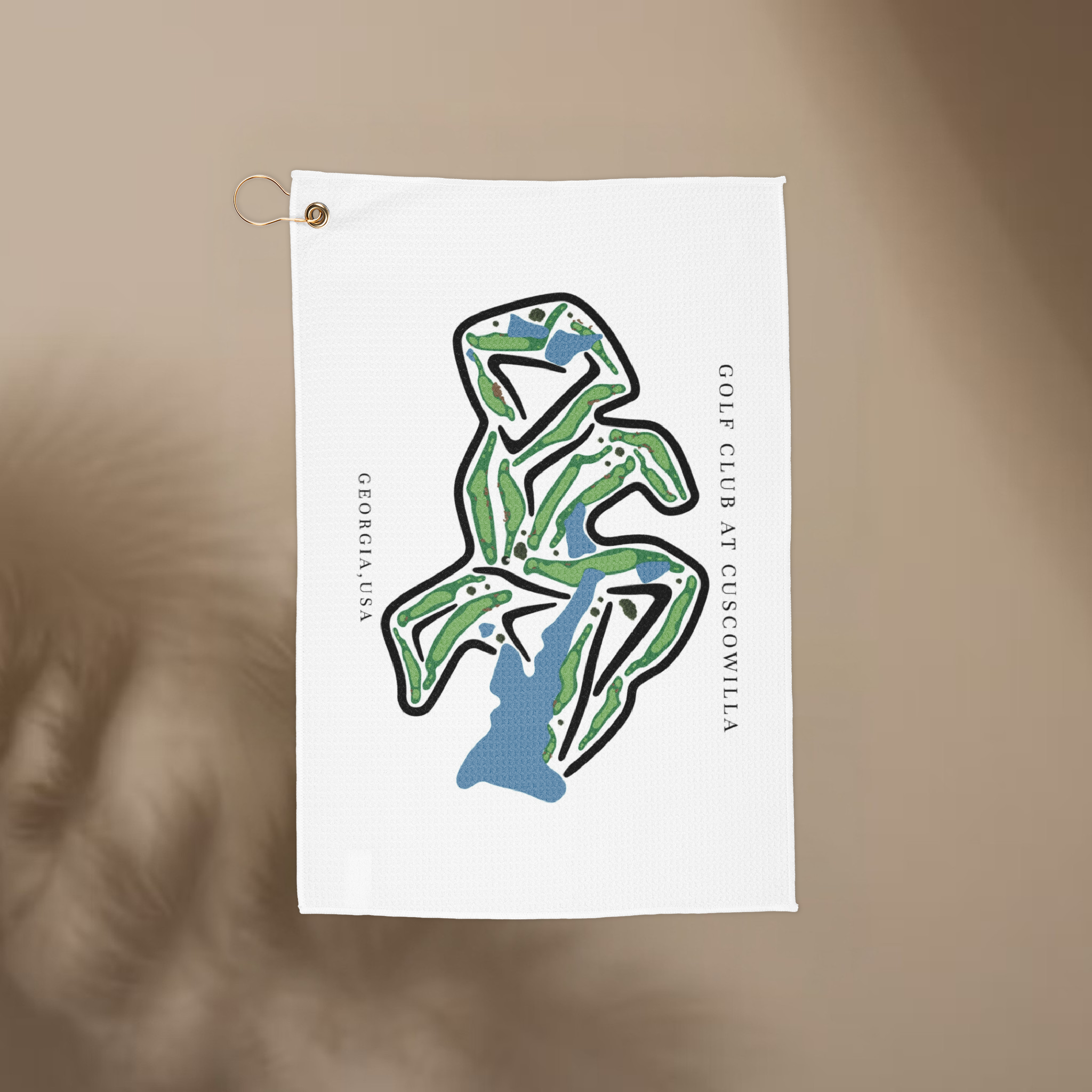 Cuscowilla Golf Club, Golf Course Print, Georgia | Golf Course Print Towels | Golf Course Microfiber