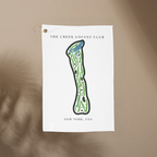 The Creek Locust Club, Golf Course Towel, New York | Golf Course Print Towels