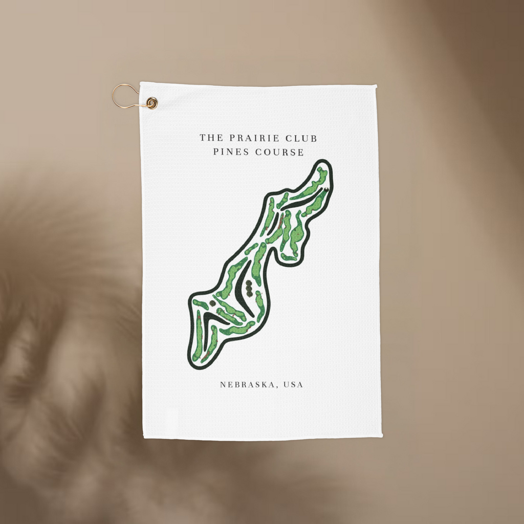 The Prairie Club - Dunes Course, Golf Course Towel, Nebraska | Golf Course Print Towels
