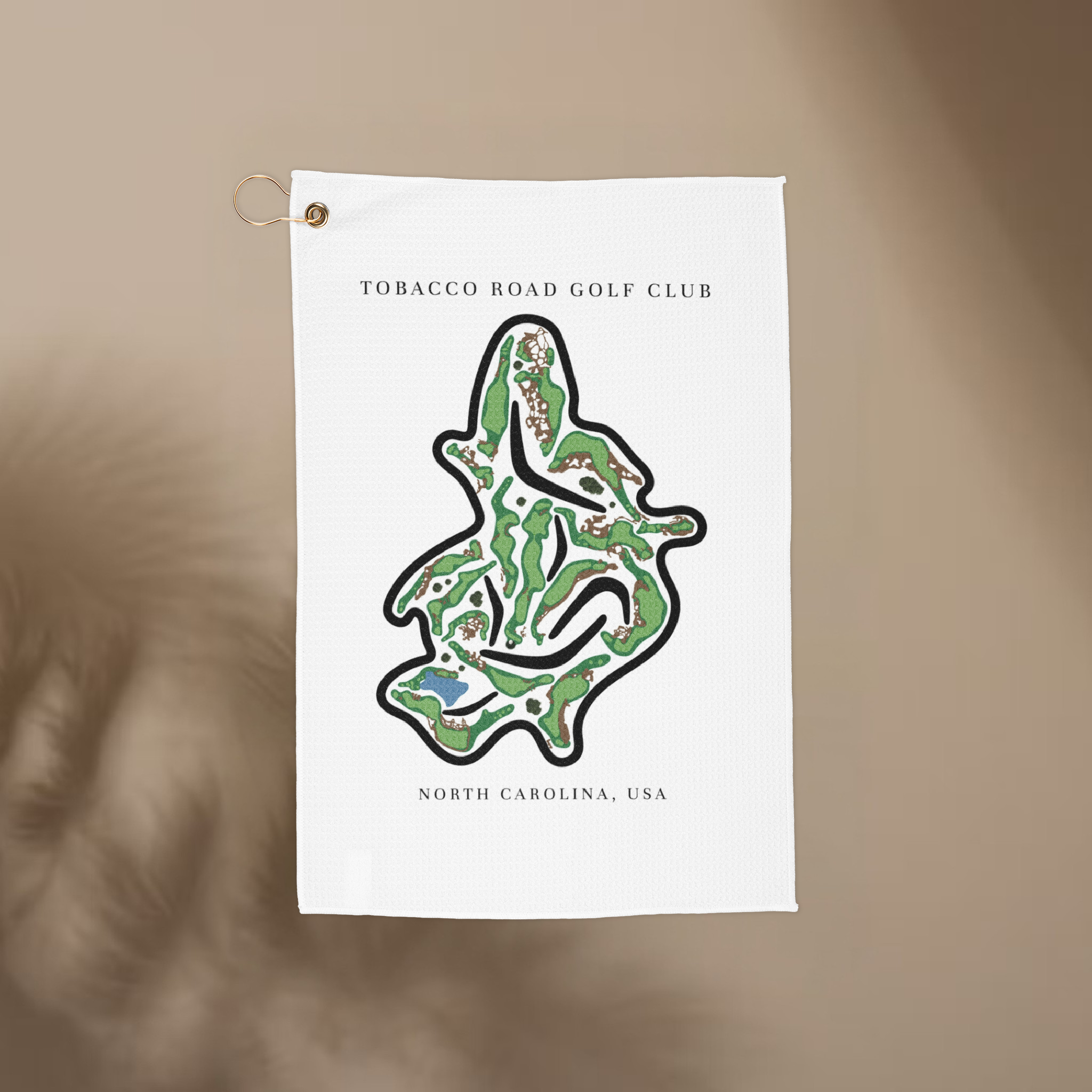 Tobacco Road Golf Club, Golf Course Print, North Carolina | Golf Course Print Towels | Golf Course Microfiber