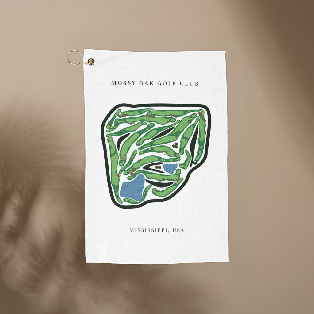 Mossy Oak Golf Club, Golf Course Towel, Mississippi | Golf Course Print Towels