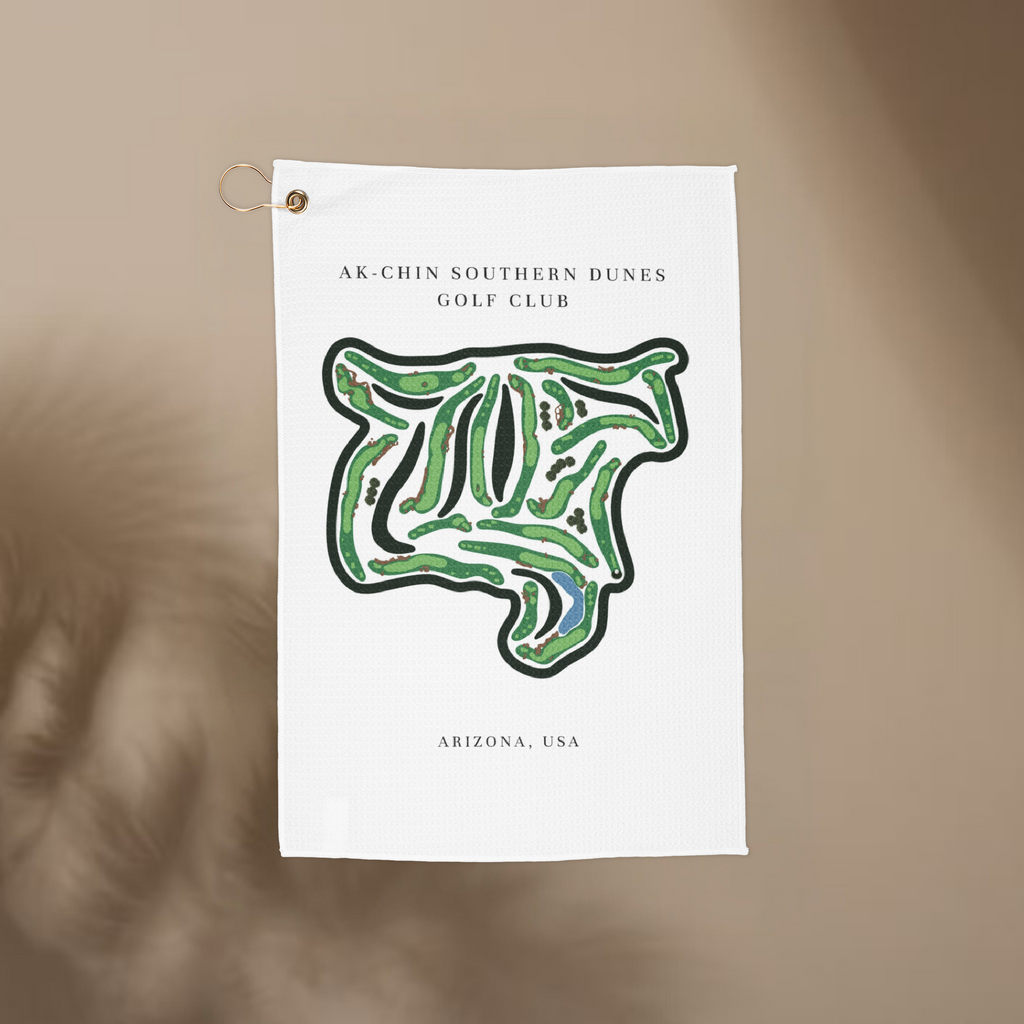 Ak-Chin Southern Dunes Golf Club, Arizona | Golf Course Print Towels