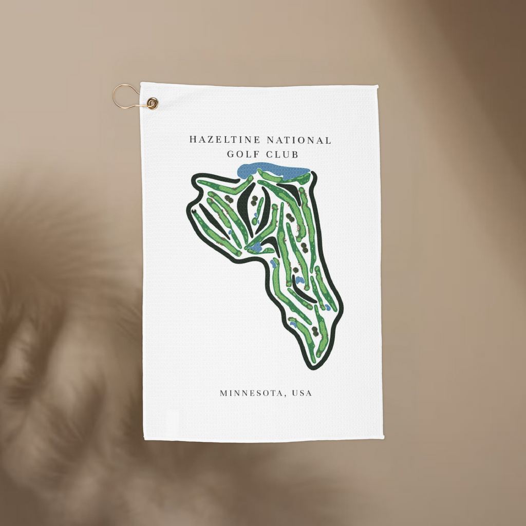 Hazeltine National Golf Club, Golf Course Towel, Minnesota | Golf Course Print Towels