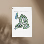 Harbour Town Golf Links, Hilton Head, Golf Course Towel, South Carolina | Golf Course Print Towels