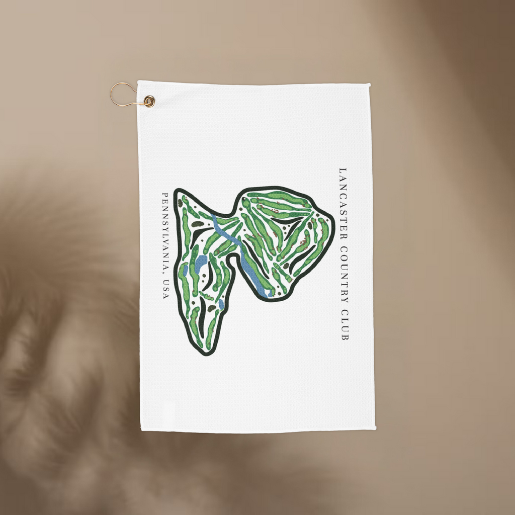 Lancaster Country Club, Pennsylvania  | Golf Course Print Towels | Golf Course Microfiber