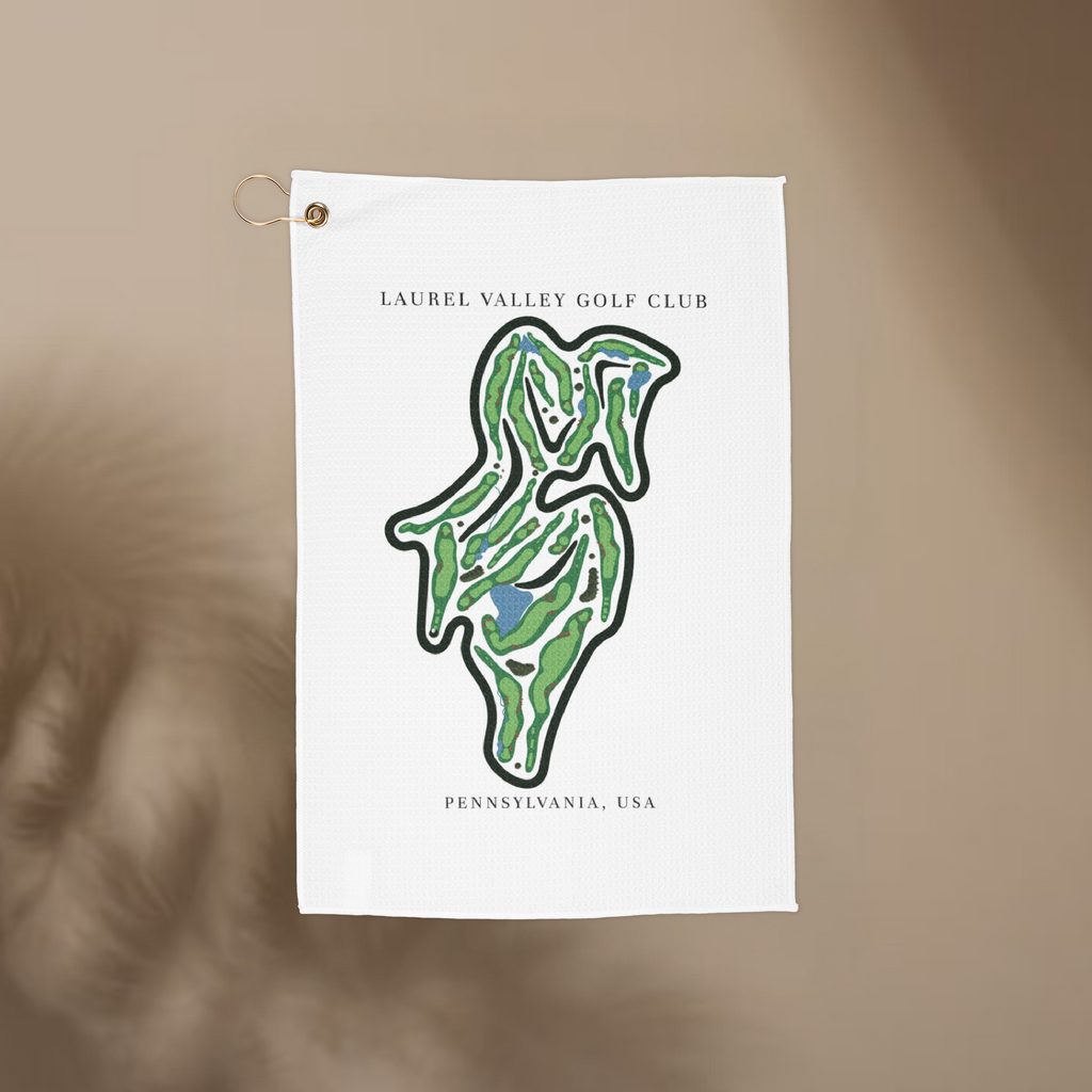 Laurel Valley Golf Club, Golf Course Towel, Pennsylvania | Golf Course Print Towels