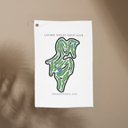 Laurel Valley Golf Club, Golf Course Towel, Pennsylvania | Golf Course Print Towels