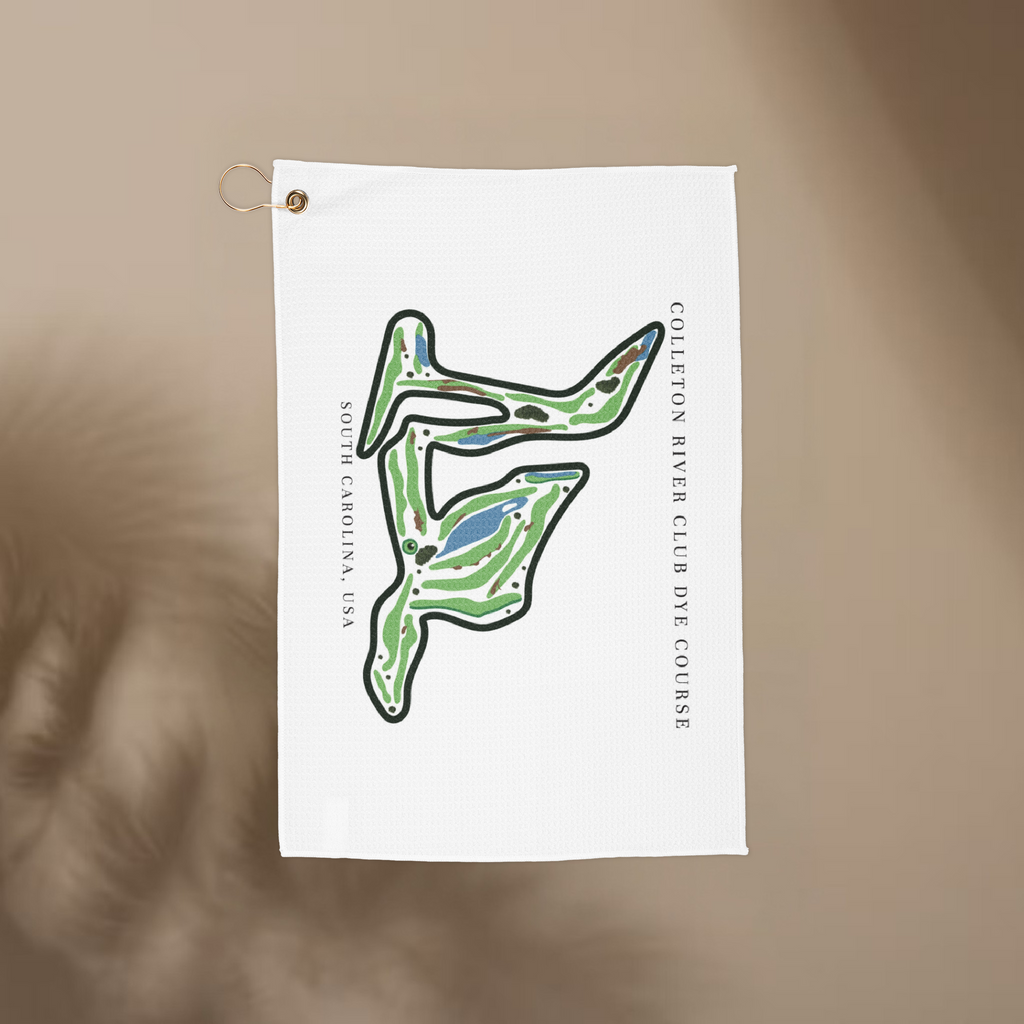 Colleton River Club- Dye Course, Golf Course Towel, South Carolina | Golf Course Print Towels