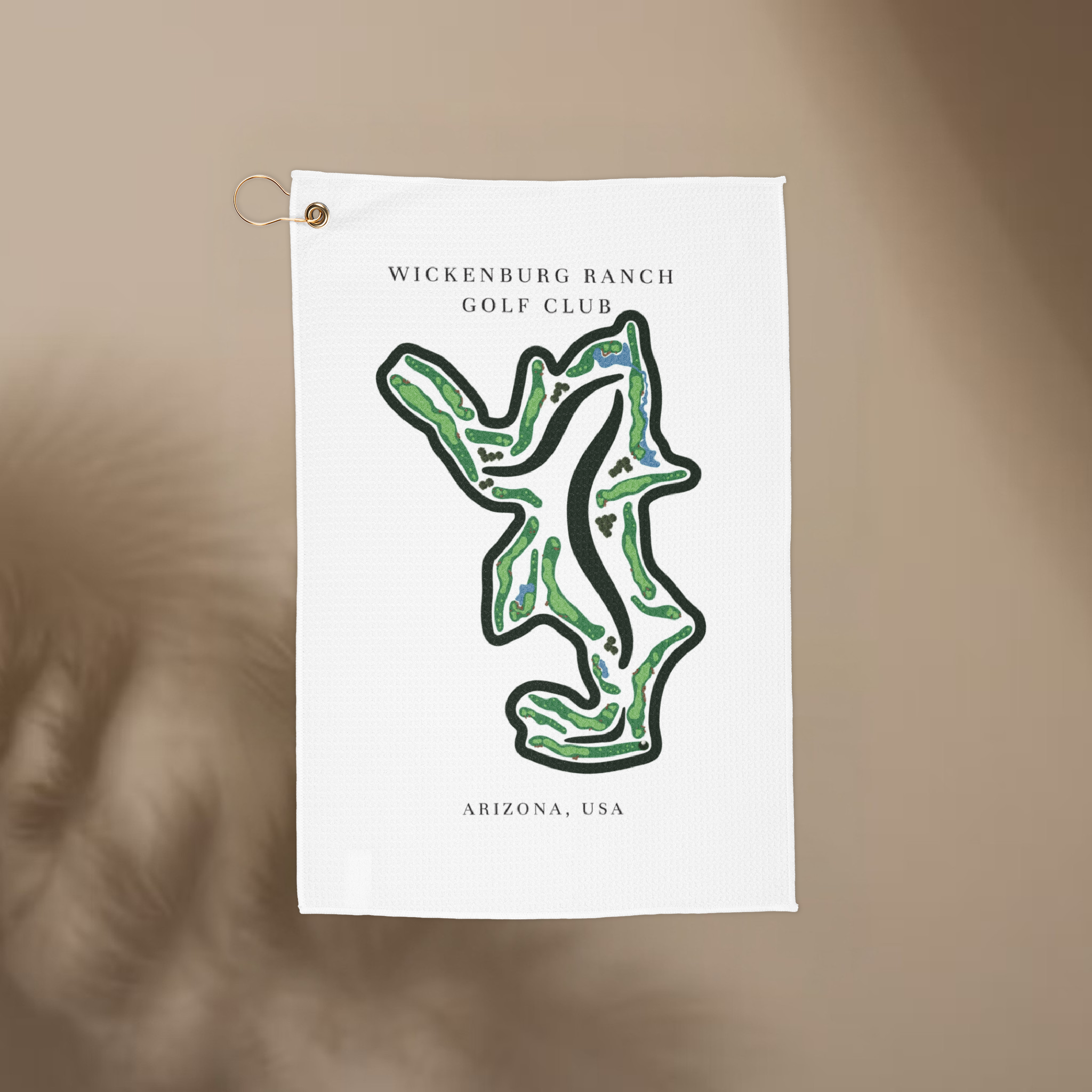 Wickenburg Ranch Golf Club, Arizona | Golf Course Print Towels | Golf Course Microfiber