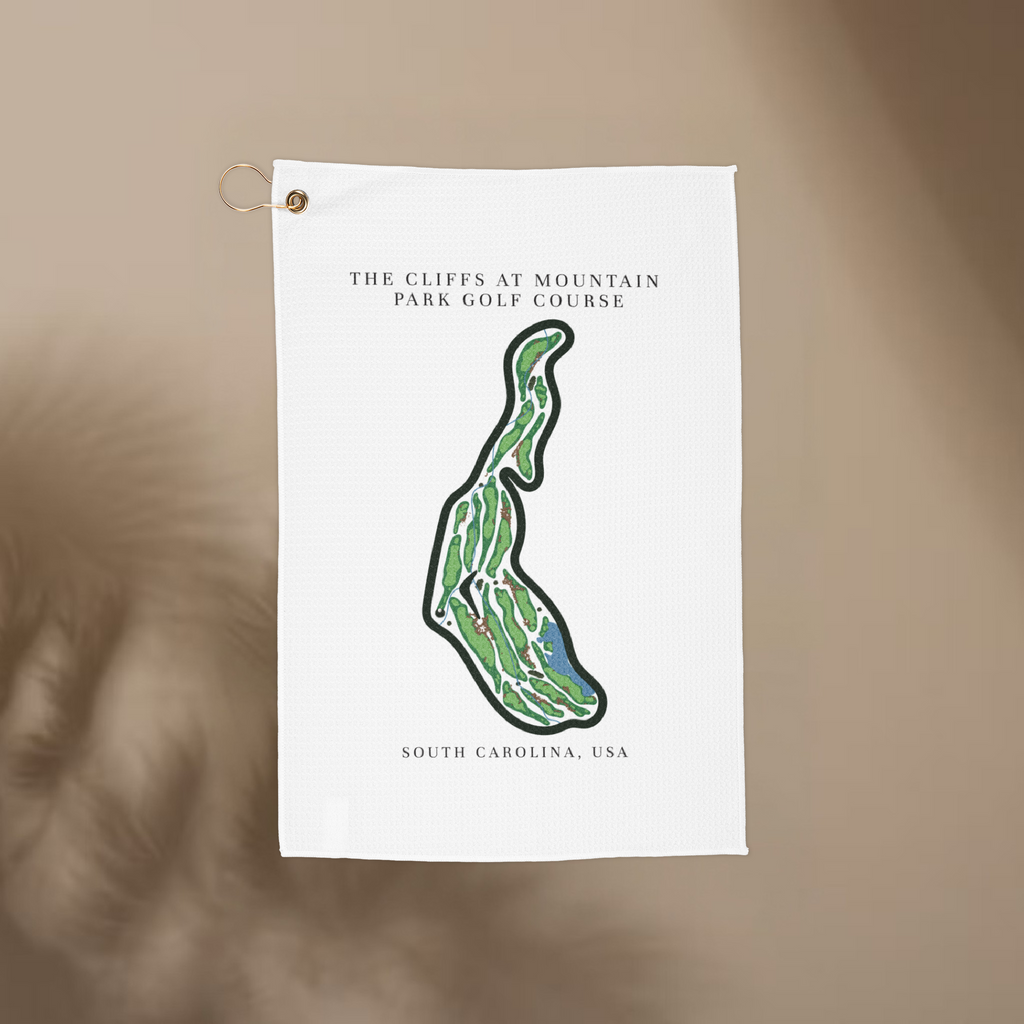 The Cliffs at Mountain Park Golf Course, Golf Course Towel, South Carolina | Golf Course Print Towels