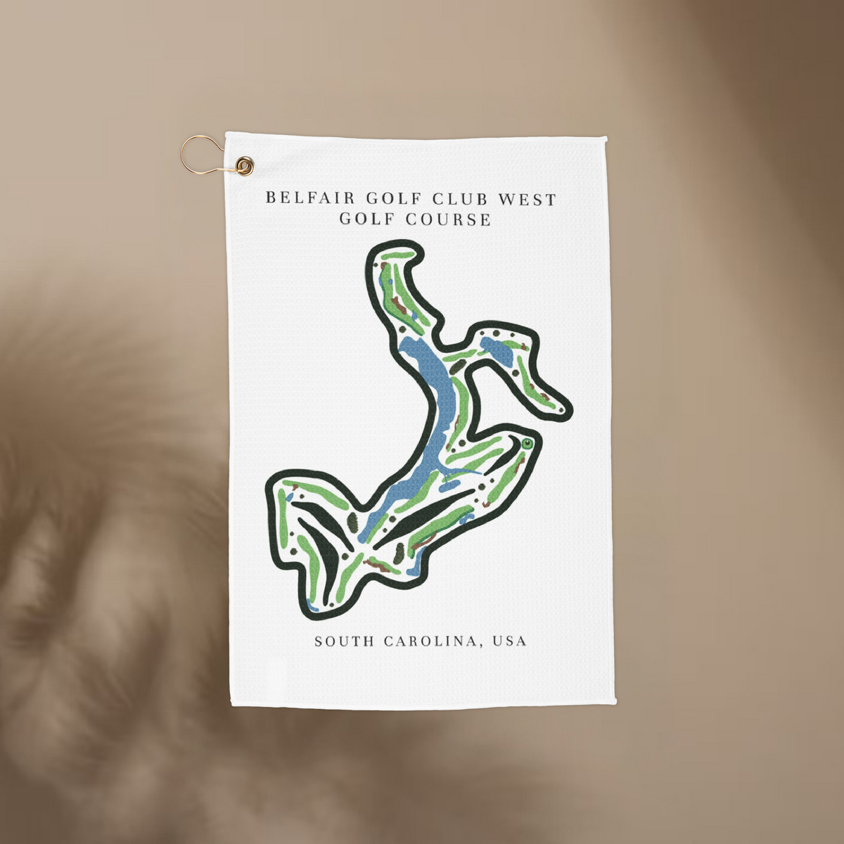 Belfair golf club west golf course South carolina  | Golf Course Print Towels | Golf Course Microfiber