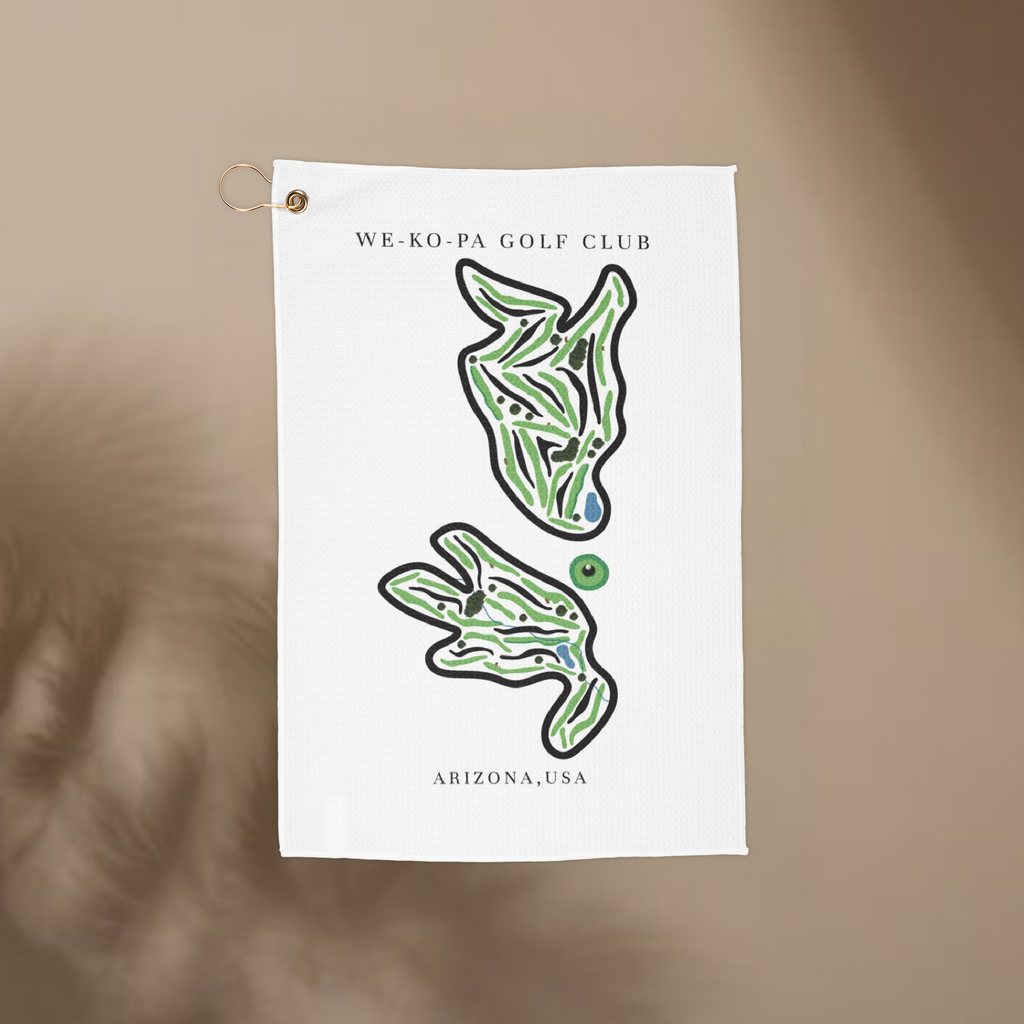 We-Ko-Pa Golf Club Golf Course Print Towel, Arizona | Golf Course Print Towels | Golf Course Microfiber