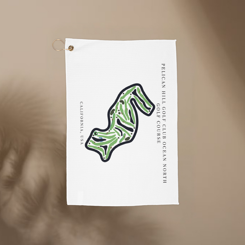 Pelican Hill Golf Club Ocean North Golf Course Prints, California | Golf Course Print Towels | Golf Course Microfiber