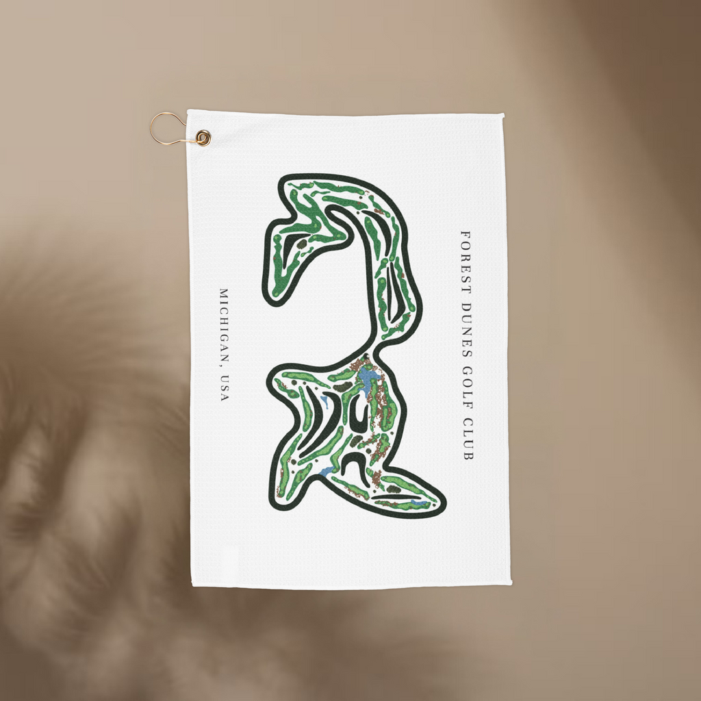 Forest Dunes Golf Club, Michigan  | Golf Course Print Towels | Golf Course Microfiber