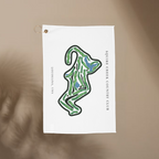 Squire Creek Country Club, Golf Course Towel, Louisiana | Golf Course Print Towels