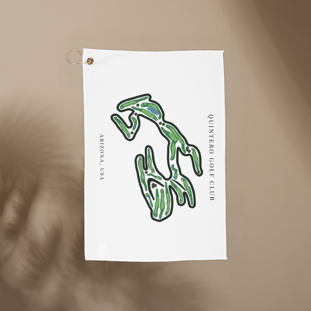 Quintero Golf Club, Golf Course Towel, Arizona | Golf Course Print Towels