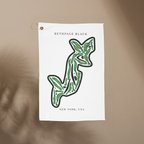 Bethpage Black, Golf Course Towel, New York | Golf Course Print Towels
