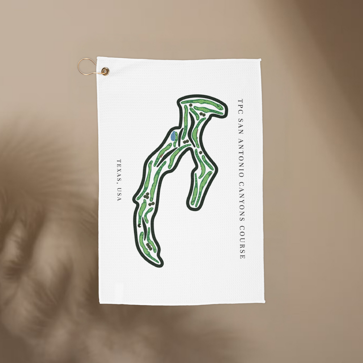 TPC San Antonio Canyons Course , Golf Course Towel, Texas | Golf Course Print Towels