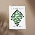 Wannamoisett Country Club, Golf Course Towel, Rhode Island | Golf Course Print Towels