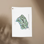 Whispering Pines Golf Club, Golf Course Towel, Texas | Golf Course Print Towels
