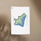Bayonne Golf Club, Golf Course Towel, New Jersey | Golf Course Print Towels