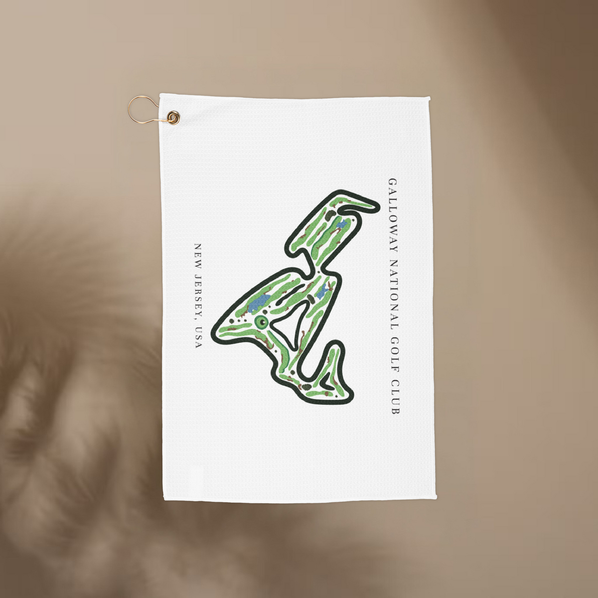 Galloway National Golf Club, Golf Course Towel, New Jersey | Golf Course Print Towels