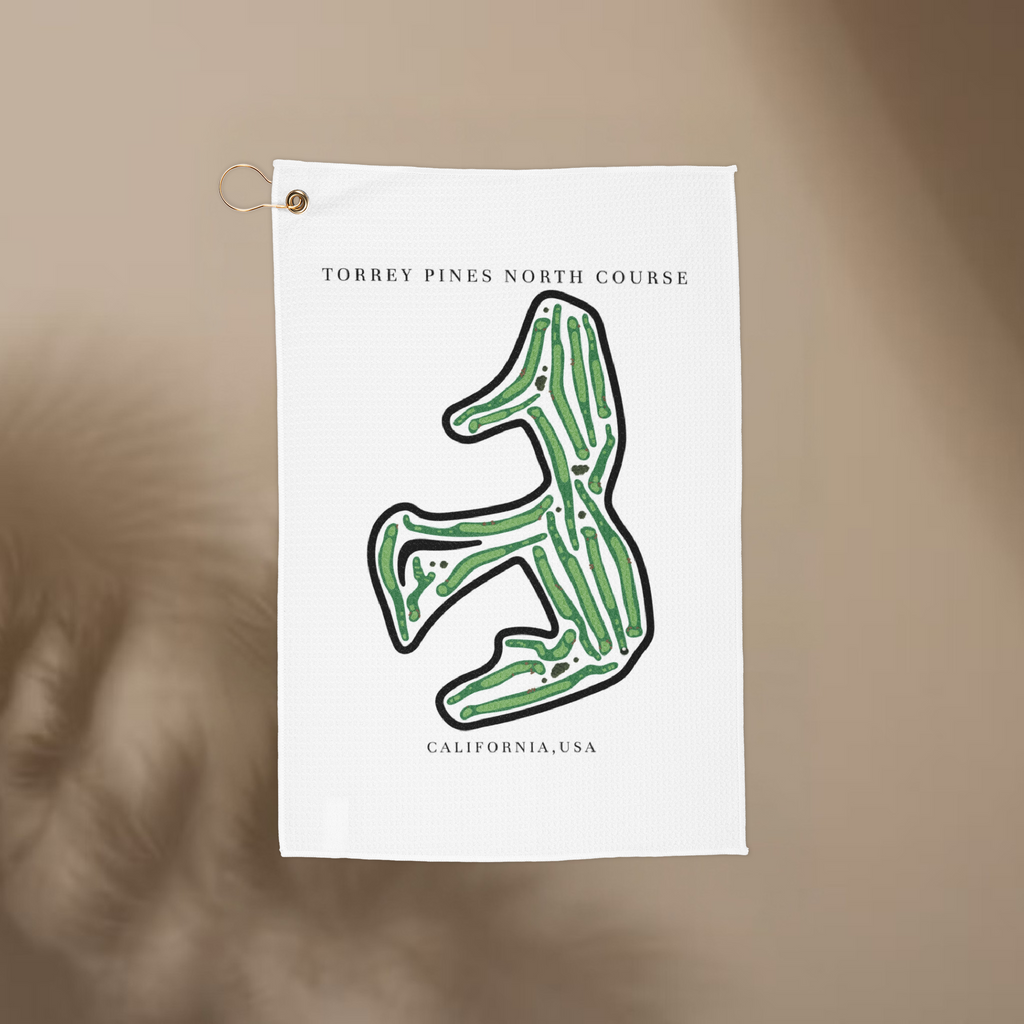 Torrey Pines North Course, Golf Course Print, North Carolina | Golf Course Print Towels | Golf Course Microfiber