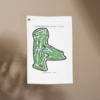 Shoreacres Golf Club, Golf Course Towel, Illinois | Golf Course Print Towels