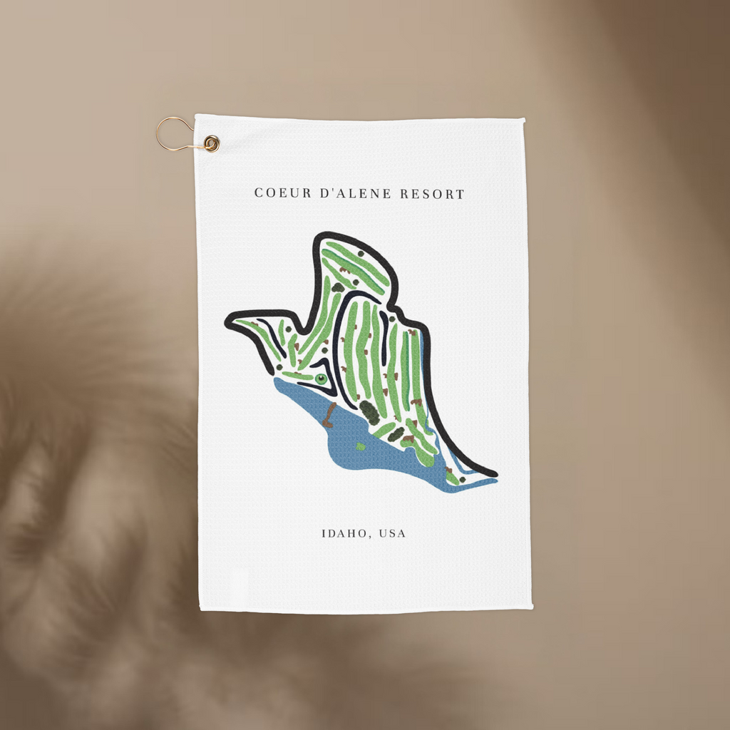 Coeur d’Alene Resort Golf Course Prints, Idaho | Golf Course Print Towels | Golf Course Microfiber