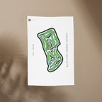 Trinity Forest Golf Club, Golf Course Towel, Texas | Golf Course Print Towels