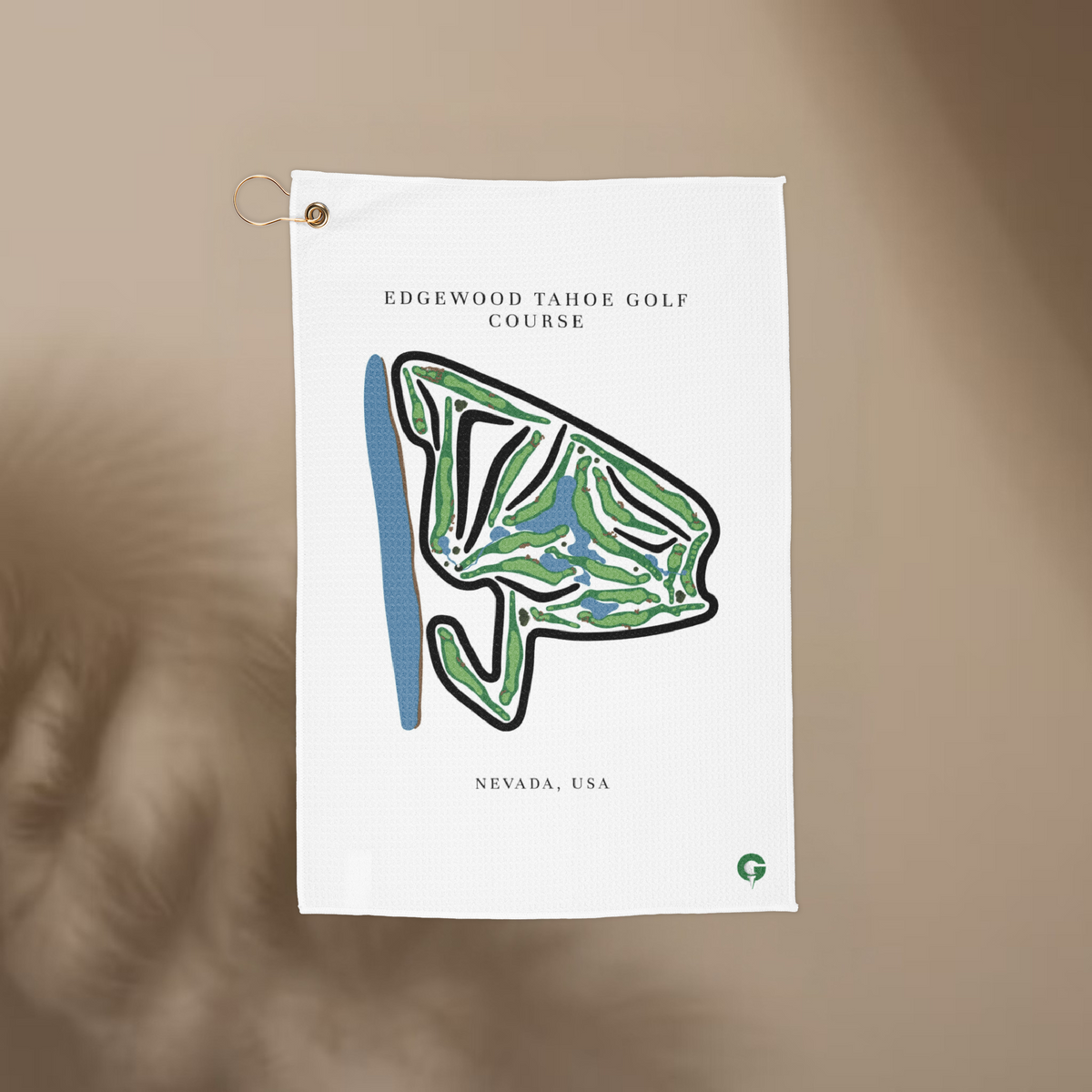 Edgewood Tahoe Golf Course Prints, Nevada | Golf Course Print Towels | Golf Course Microfiber