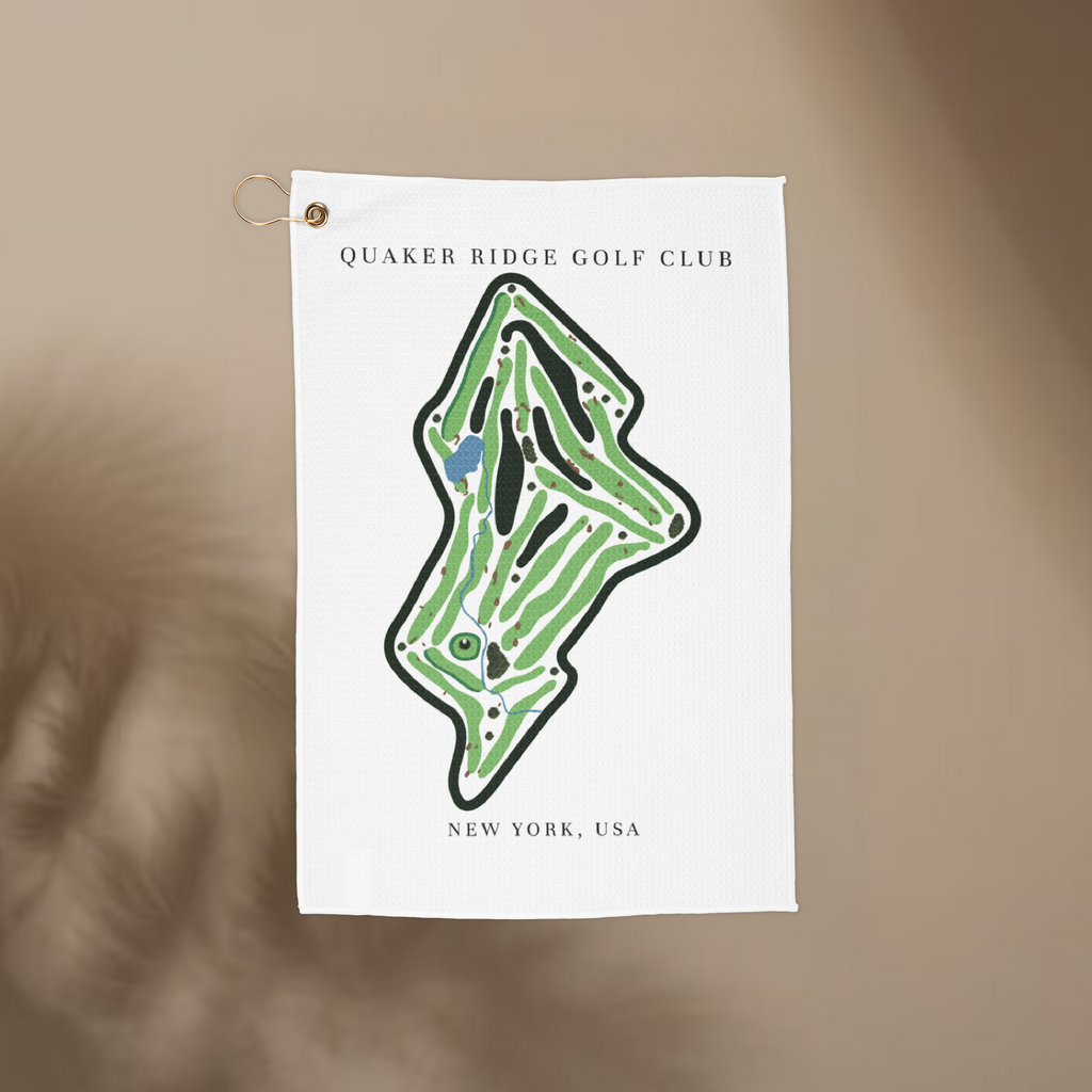 Quaker Ridge Golf Club, Golf Course Towel, New York | Golf Course Print Towels