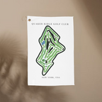 Quaker Ridge Golf Club, Golf Course Towel, New York | Golf Course Print Towels