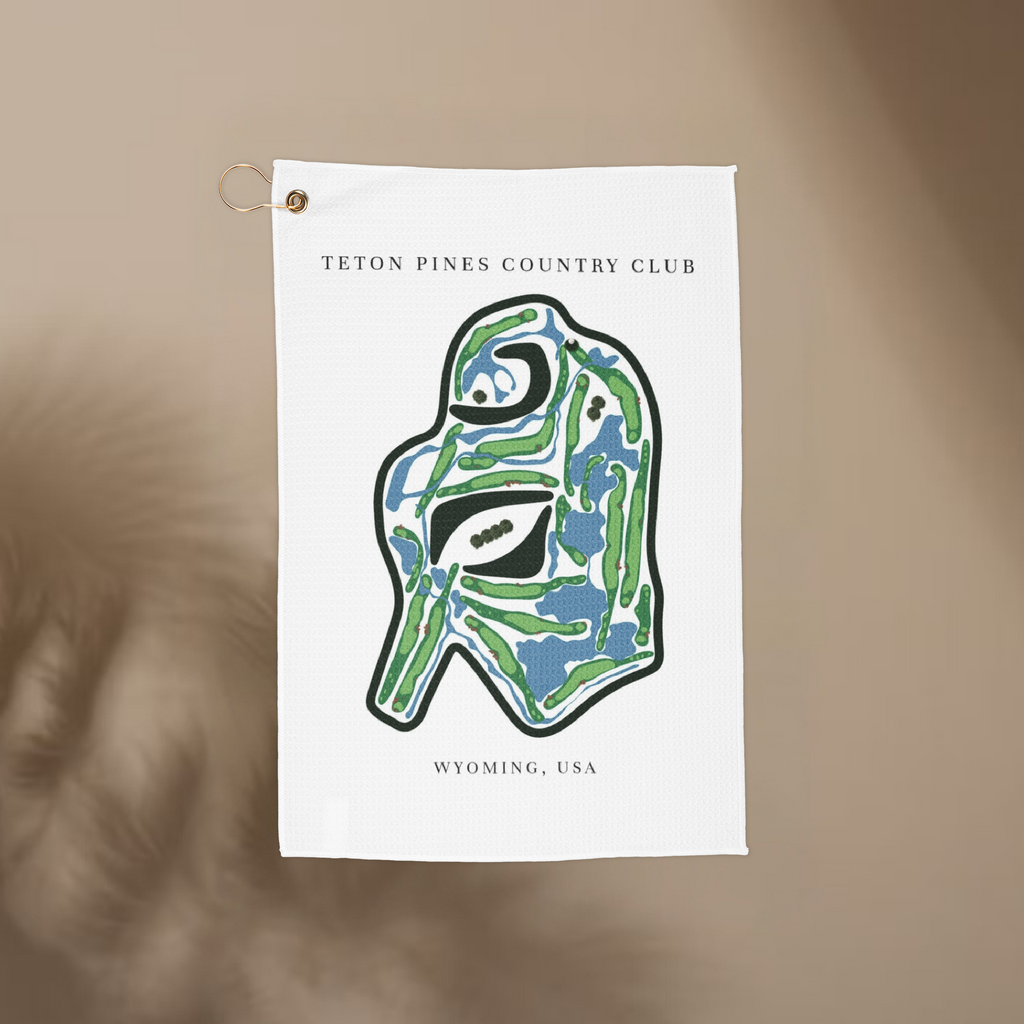 Teton Pines Country Club, Golf Course Towel, Wyoming | Golf Course Print Towels
