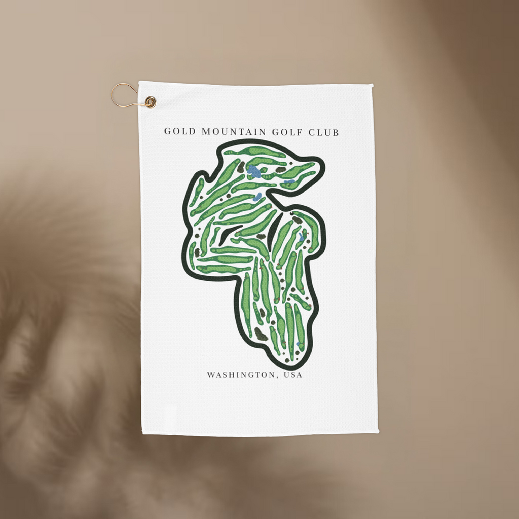 Gold Mountain Golf Club, Washington | Golf Course Print Towels | Golf Course Microfiber