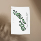 Chiricahua Golf Course Towel, Desert Mountain Golf Club, Arizona  | Golf Course Print Towels