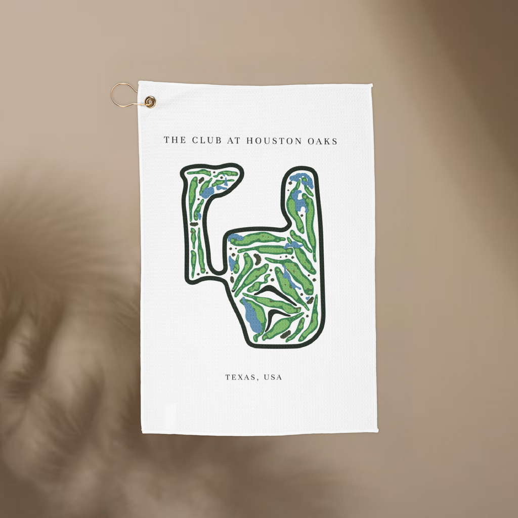 The Club at Houston Oaks, Golf Course Towel, Texas | Golf Course Print Towels