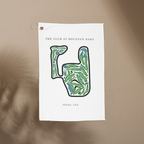 The Club at Houston Oaks, Golf Course Towel, Texas | Golf Course Print Towels