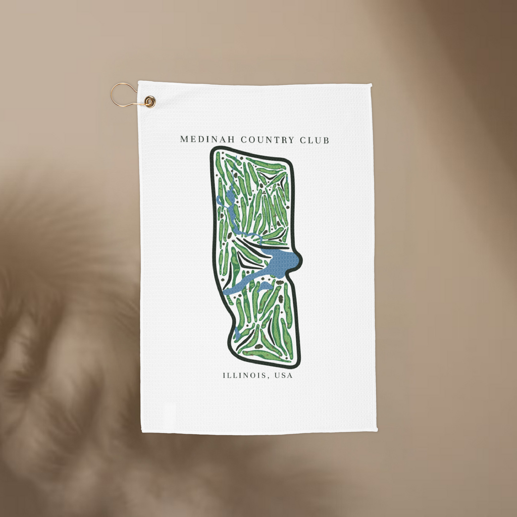Medinah Country Club, Golf Course Towel, Illinois | Golf Course Print Towels