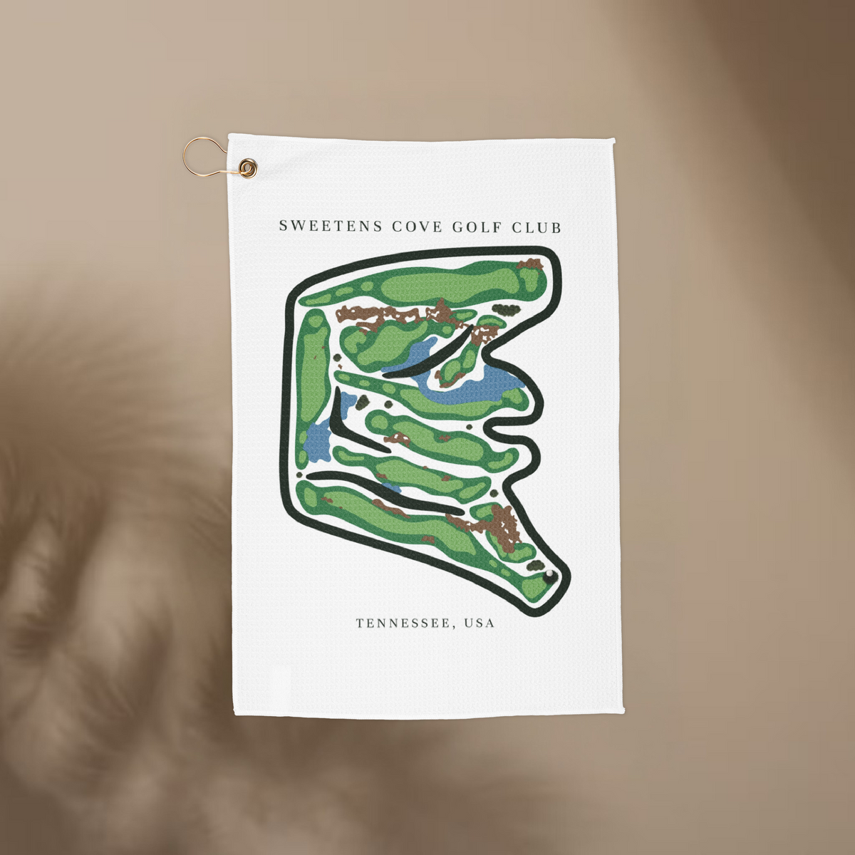Sweetens Cove Golf Club, Golf Course Towel, Tennessee | Golf Course Print Towels