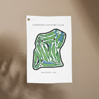 Lakeside Country Club, Golf Course Towel, Texas | Golf Course Print Towels