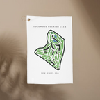 Ridgewood Country Club, Golf Course Towel, New Jersey | Golf Course Print Towels