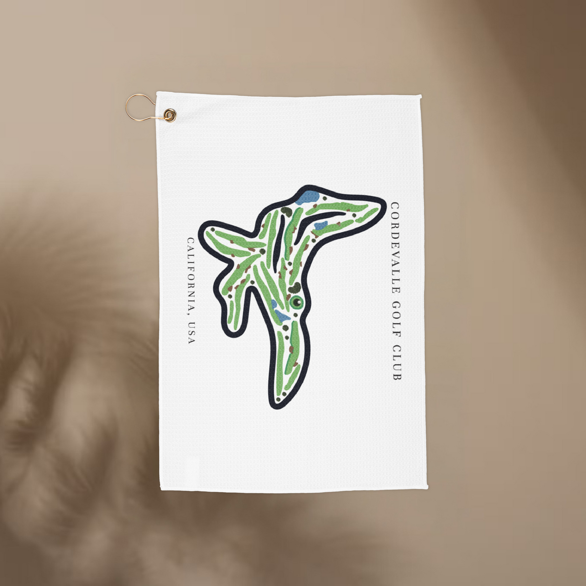 CordeValle Golf Club Golf Course Prints, California | Golf Course Print Towels | Golf Course Microfiber