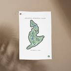 Atlanta Athletic Club, Golf Course Print, Georgia | Golf Course Print Towels | Golf Course Microfiber